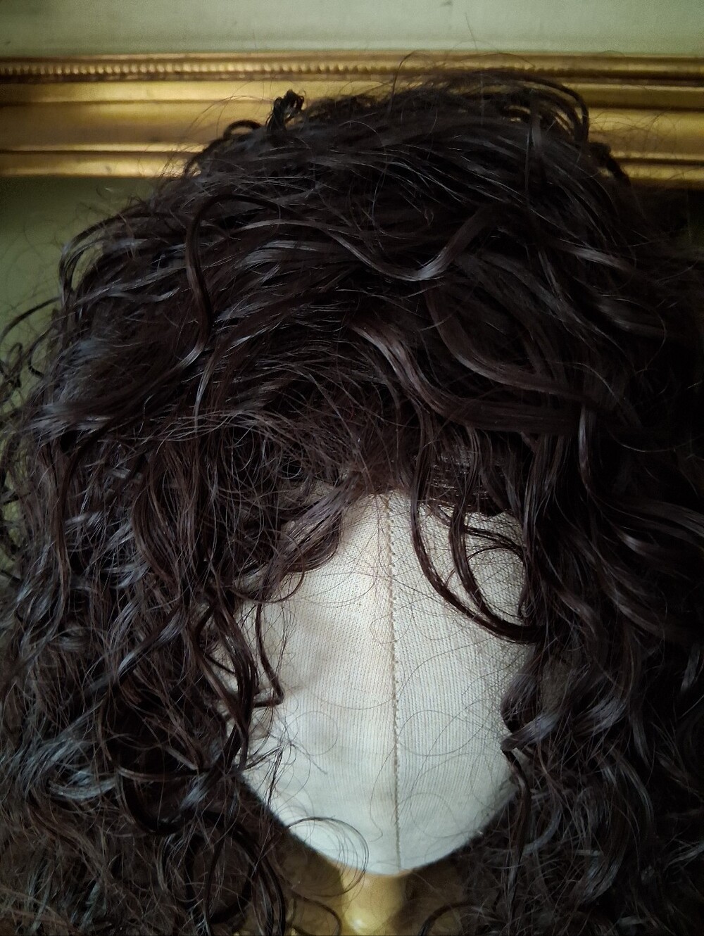 Classic Curly Brown Women's Wig - Picture 4 of 5